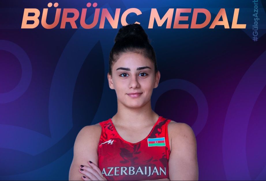 Azerbaijan's female wrestler wins bronze at World Championship