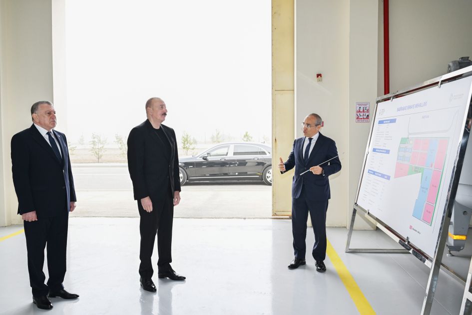 President Ilham Aliyev visits agrochemical production facility in Sabirabad [PHOTOS]