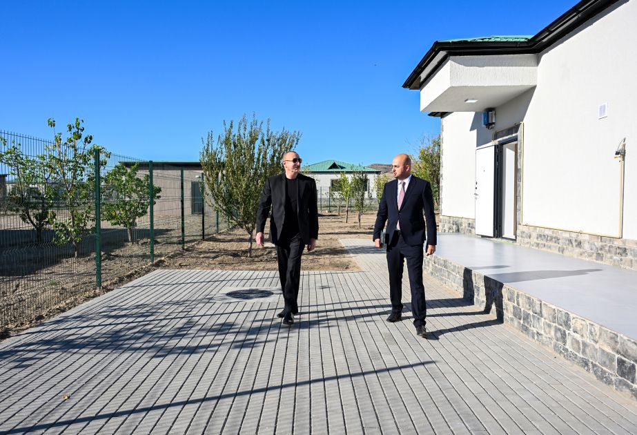 President Ilham Aliyev attends opening of 2nd stage in Aghali village, Zangilan district, and Mammadbayli village [PHOTOS]