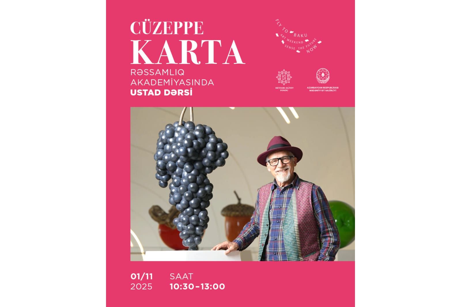 Italian sculptor Giuseppe Carta to hold master class for young artists