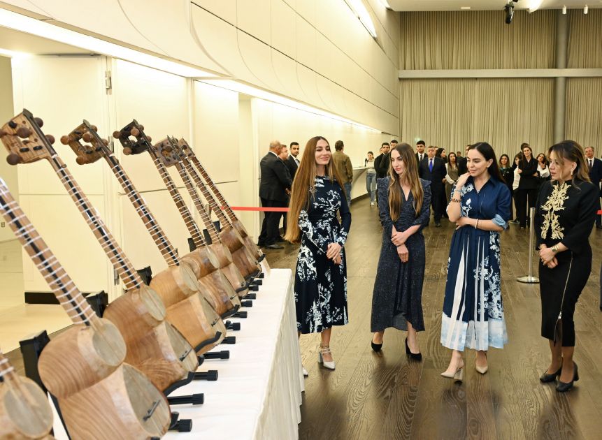Musical instruments presented with support from Heydar Aliyev Foundation
