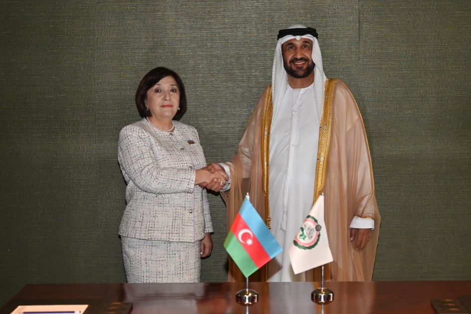 Azerbaijani Parliament Speaker meets with Arab Parliament President in Cairo [PHOTOS]