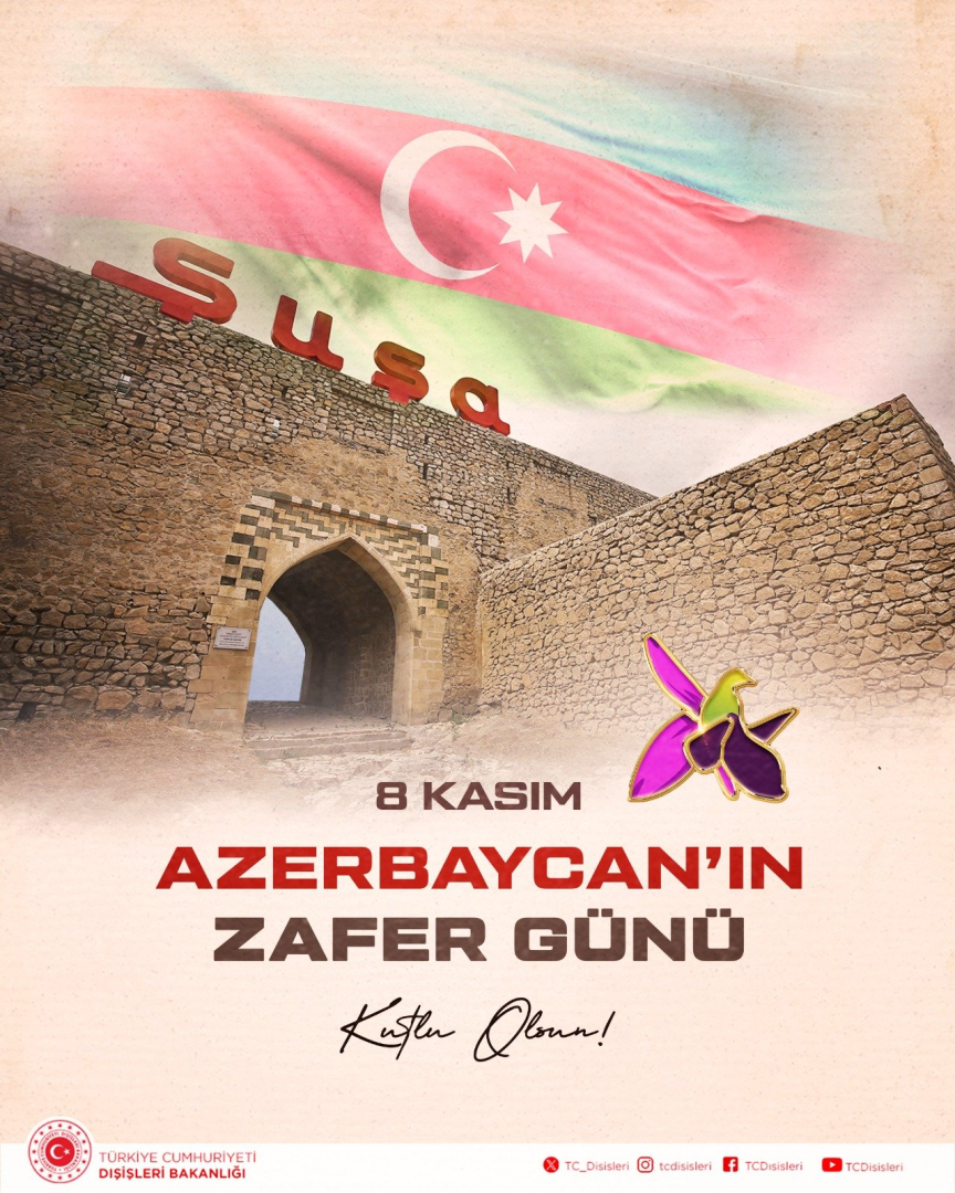 Türkiye congratulates Azerbaijan on Victory Day anniversary