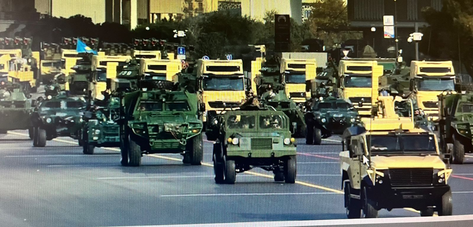 Azerbaijan makes debut showcasing of several military vehicles at parade