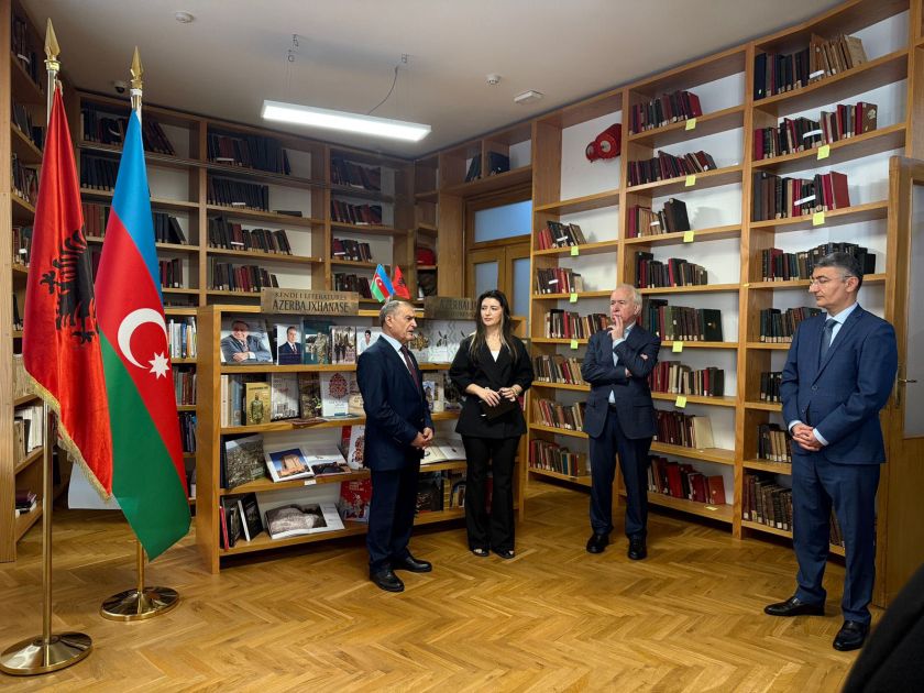 Azerbaijani literature section opens at Albanian National Library [PHOTOS]