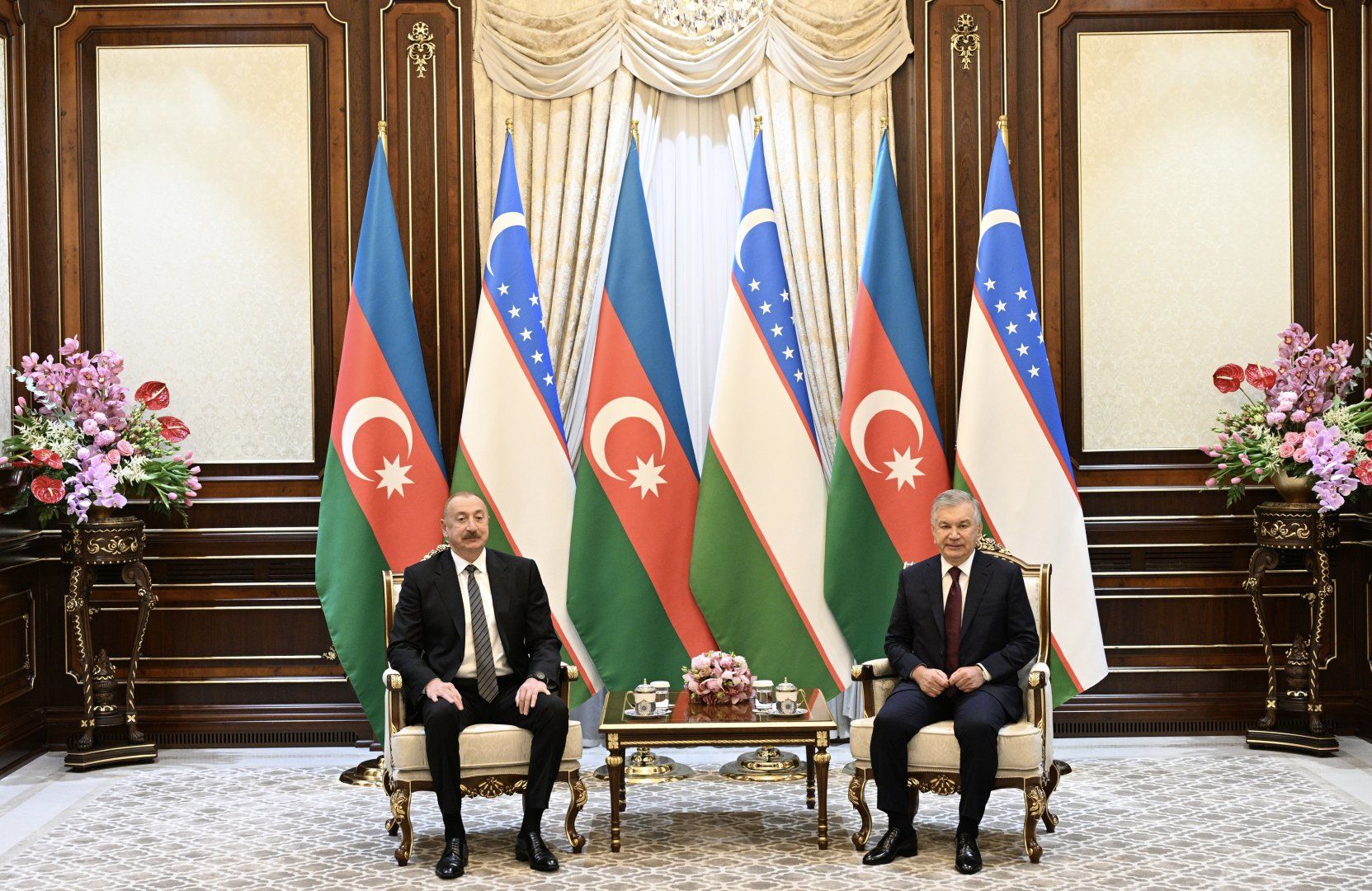 President of Azerbaijan Ilham Aliyev held one-on-one meeting with President of Uzbekistan Shavkat Mirziyoyev in Tashkent [PHOTOS]