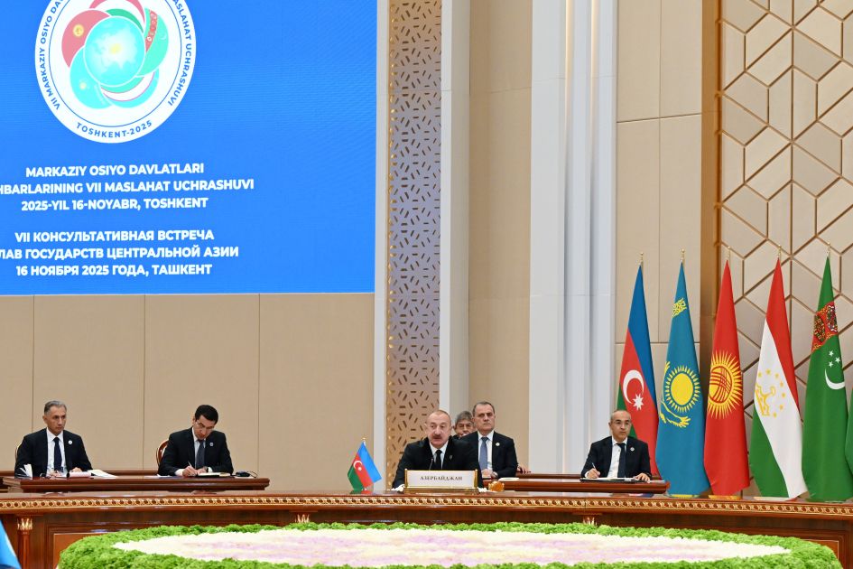 President Ilham Aliyev attends 7th Consultative Meeting of Central Asian Heads of State