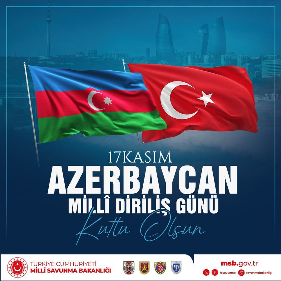 Turkiye’s Defense Ministry congratulates Azerbaijan on National Revival Day