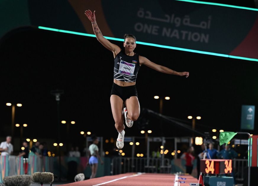 ISG: Azerbaijani athlete wins bronze in triple jump [PHOTOS]