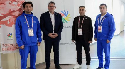 Historic meeting marks Azerbaijan's success at Deaflympics [PHOTOS]