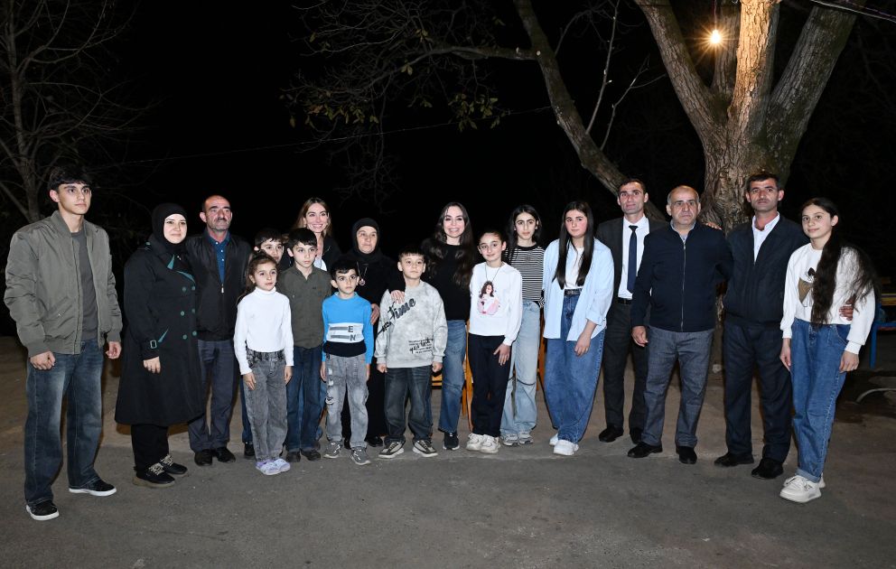 Leyla Aliyeva and Arzu Aliyeva visit family of National Hero Panjali Teymurov in Astara [PHOTOS]