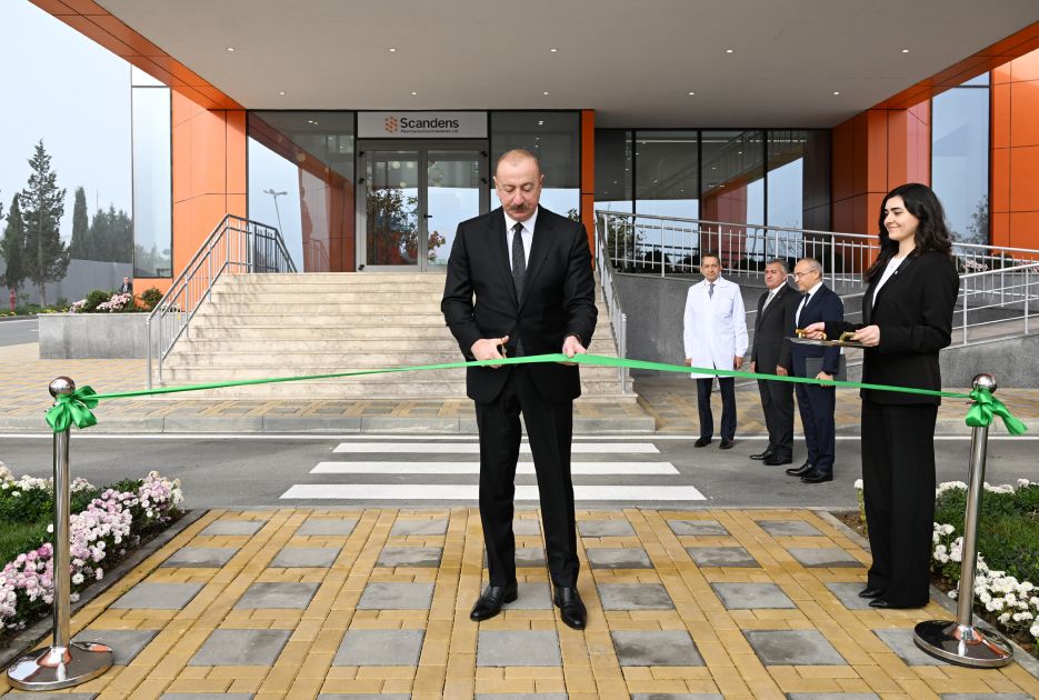 President Ilham Aliyev attends inauguration of pharmaceutical production facility [PHOTOS]