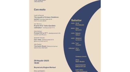 Int'l Mugham Center to hold concert program themed 'Con Moto'