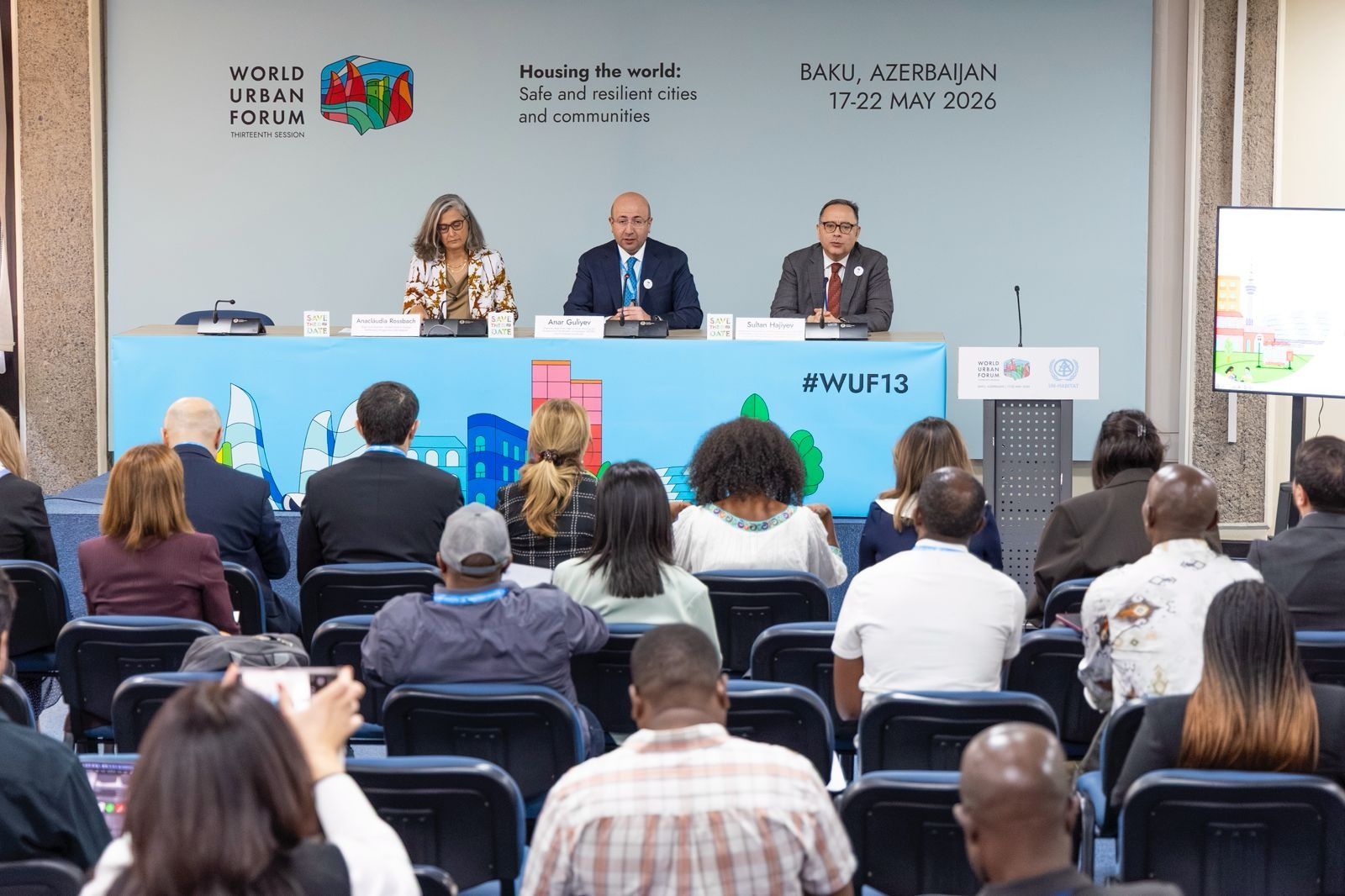 UN Habitat and Azerbaijan brief int'l media on preparations in Nairobi for WUF13