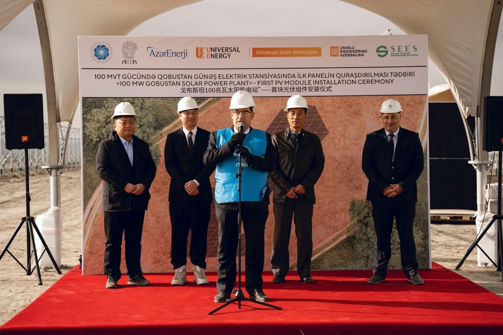First solar panel installed at Azerbaijan’s Gobustan Solar Power Plant [PHOTOS]