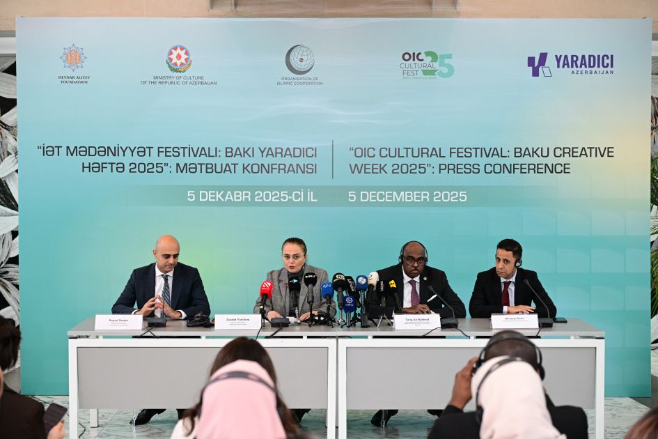 Press conference held ahead of OIC Cultural Festival in Baku [PHOTOS]