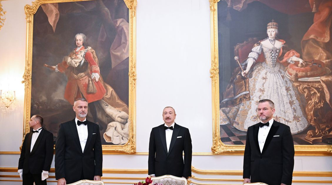 Official banquet hosted in Bratislava in honor of President Ilham Aliyev [PHOTOS]