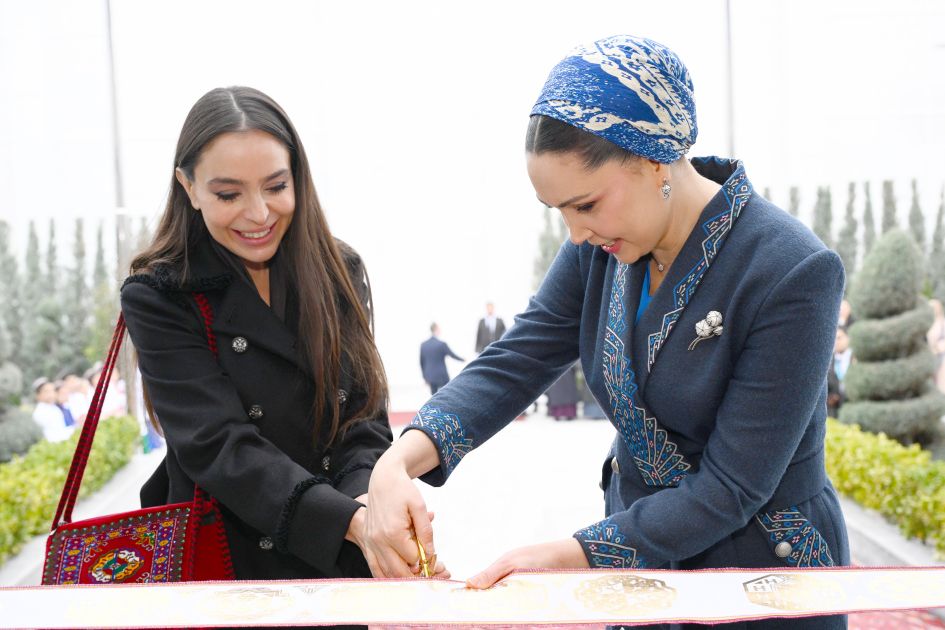 Leyla Aliyeva attends opening of Awaza branch of children’s charity in Turkmenistan [PHOTOS]