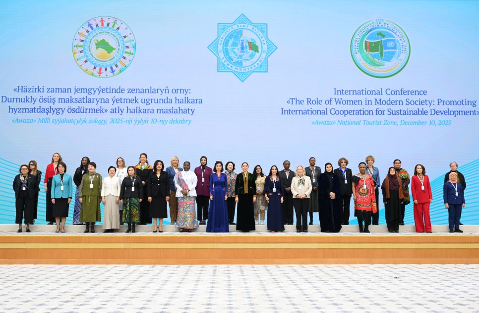 Leyla Aliyeva participates in international conference in Turkmenistan [PHOTOS]
