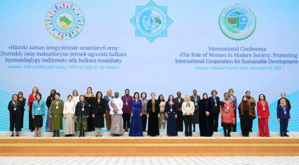 Leyla Aliyeva participates in international conference in Turkmenistan [PHOTOS]