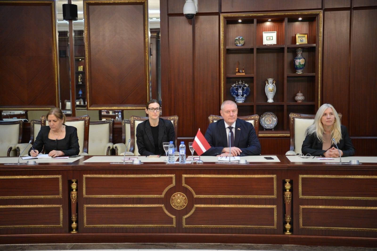 Azerbaijan–Latvia Interparliamentary Group meets with Latvian Ambassador in Baku [PHOTOS]