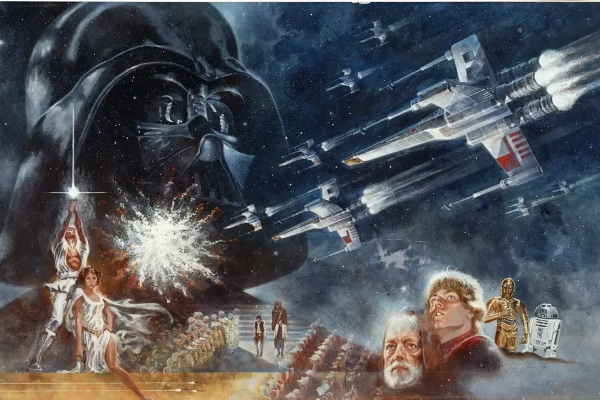 "Star Wars" poster painting sold at auction