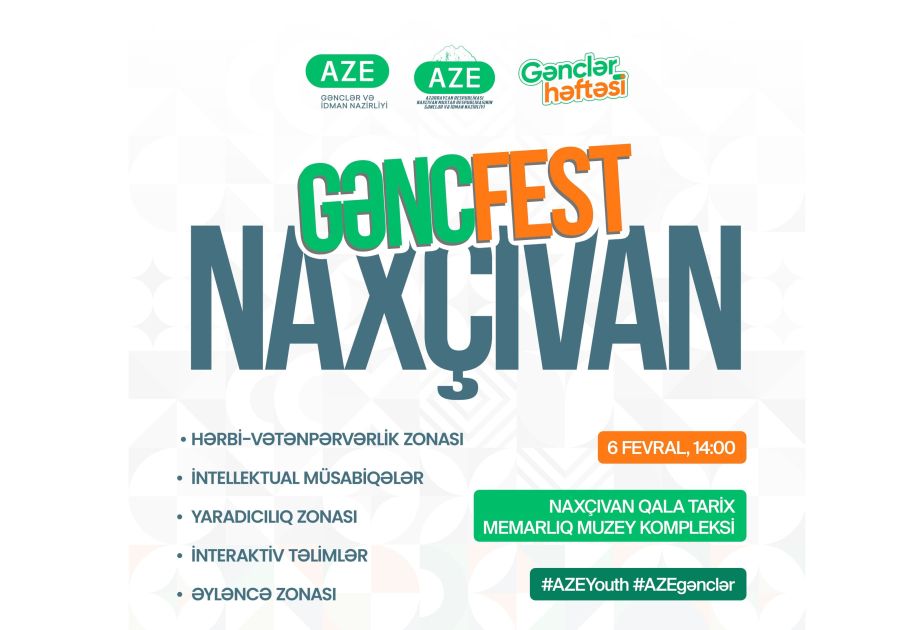 Nakhchivan to host Gənc Fest Youth Festival