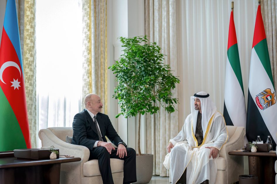 President Ilham Aliyev met with President of the United Arab Emirates in Abu Dhabi [PHOTOS]