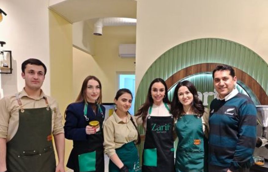 Leyla and Alena Aliyeva visit female entrepreneur’s healthy food brand in Ganja [PHOTOS]
