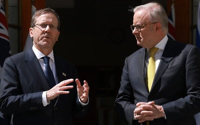 Israel's Herzog hopes US talks can topple Iran's 'evil empire'