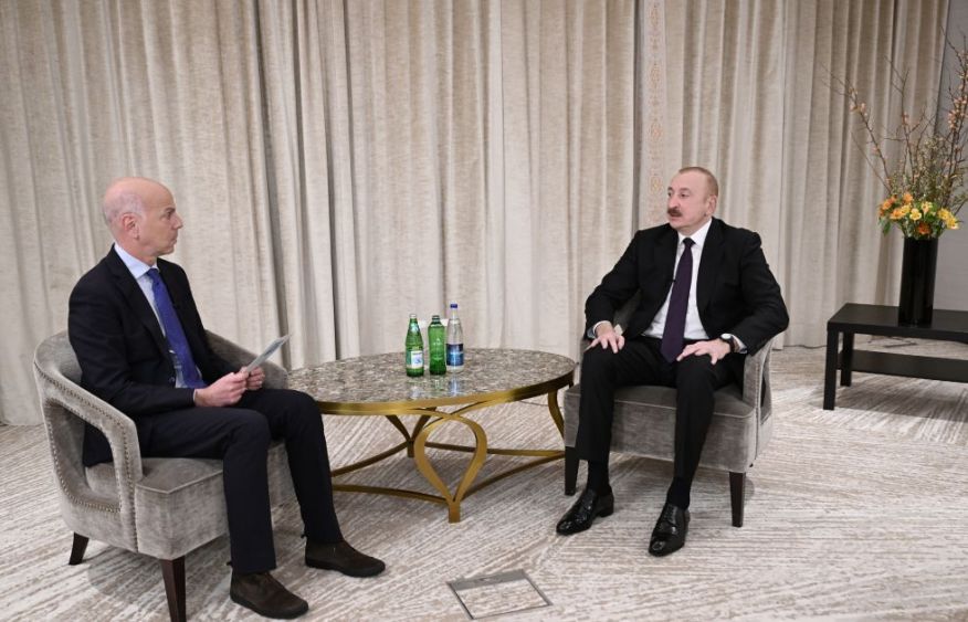 President Ilham Aliyev was interviewed by France 24 in Munich