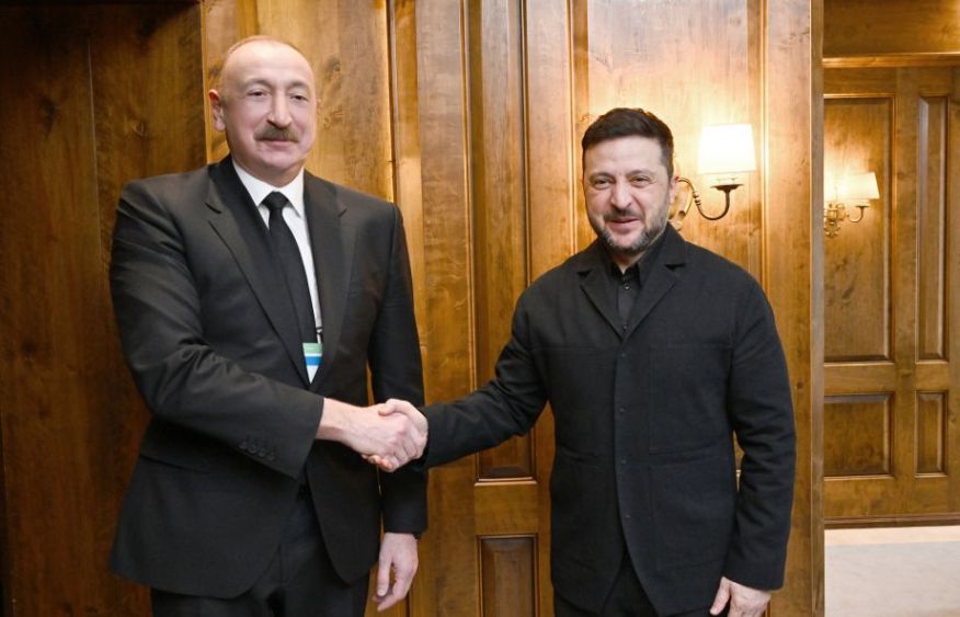 President Ilham Aliyev meets with Ukrainian President Volodymyr Zelenskyy in Munich [PHOTOS]