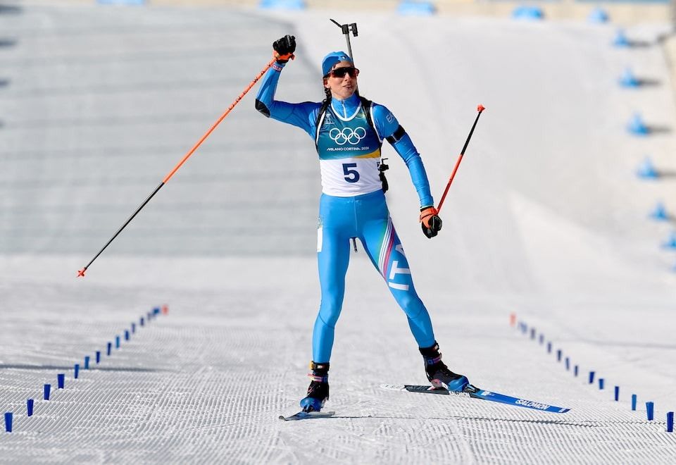 Vittozzi grabs gold for Italy in women's 10km pursuit at Milano Cortina Games