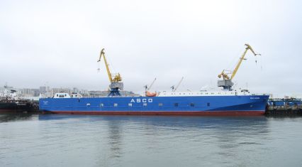 ASCO’s “Balakən” ferry returns to service after major overhaul, sets sail for Kazakhstan