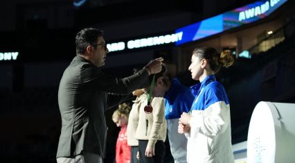 National team claims six medals at Trampoline Gymnastics and Tumbling World Cup [PHOTOS]