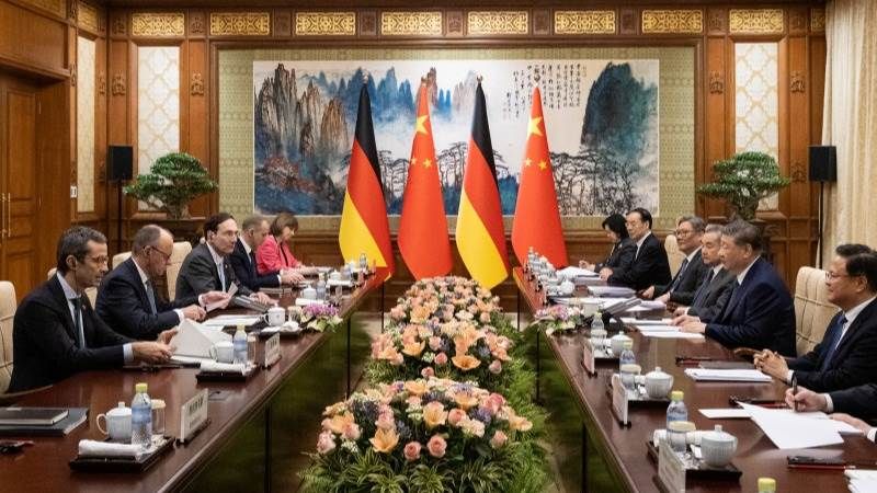 Merz, Xi urges efforts to advance China-Germany ties to new levels