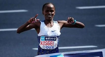 Kenya's Kosgei wins Tokyo Marathon in record time