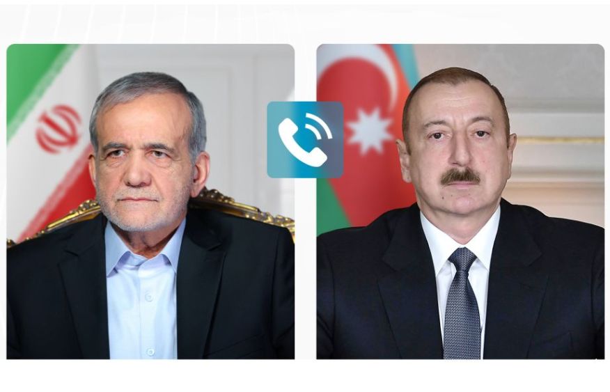Iran's President Masoud Pezeshkian has phone call with President Ilham Aliyev