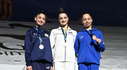 National gymnasts claim team silver at AGF Trophy [PHOTOS]