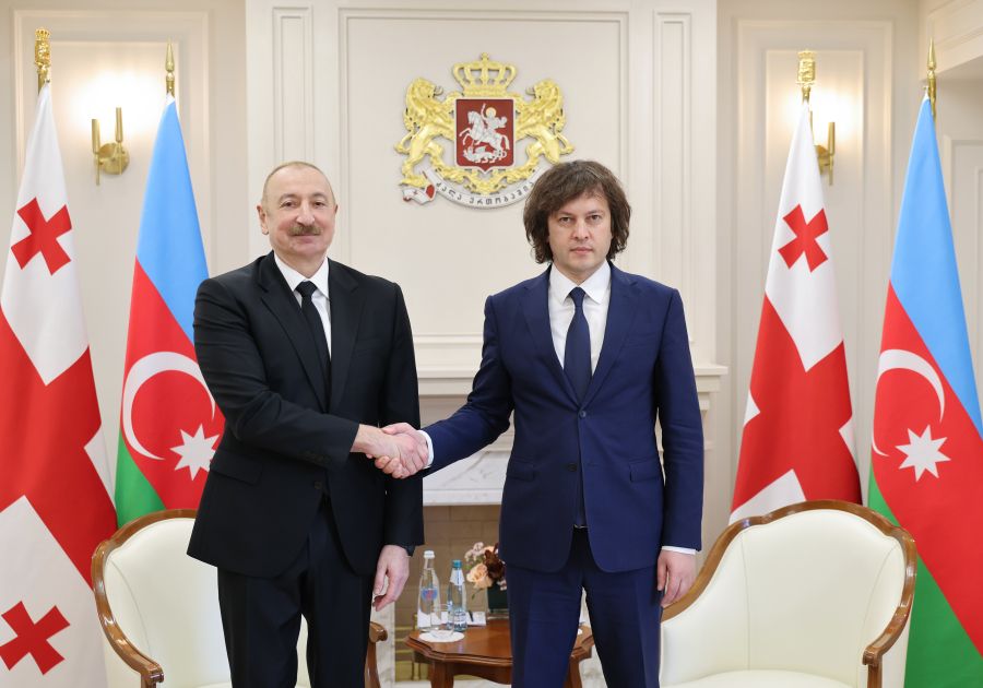 President Ilham Aliyev held one-on-one meeting with Georgian Prime Minister Irakli Kobakhidze [PHOTOS]