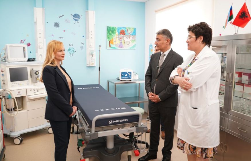 Pediatric sedation room put into operation at hospital center in Albania on initiative of Leyla Aliyeva [PHOTOS]