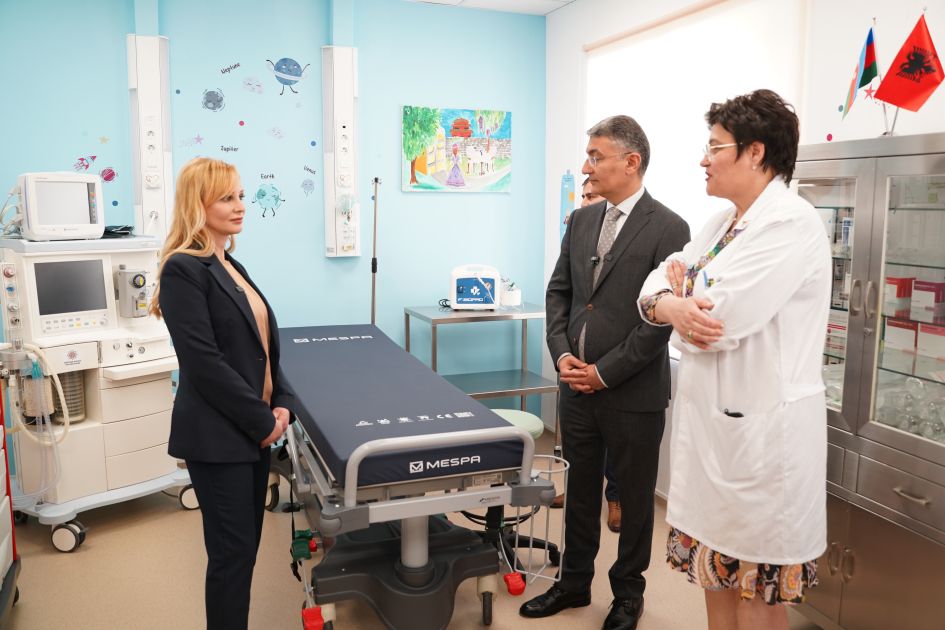 Pediatric sedation room put into operation at hospital center in Albania on initiative of Leyla Aliyeva [PHOTOS]