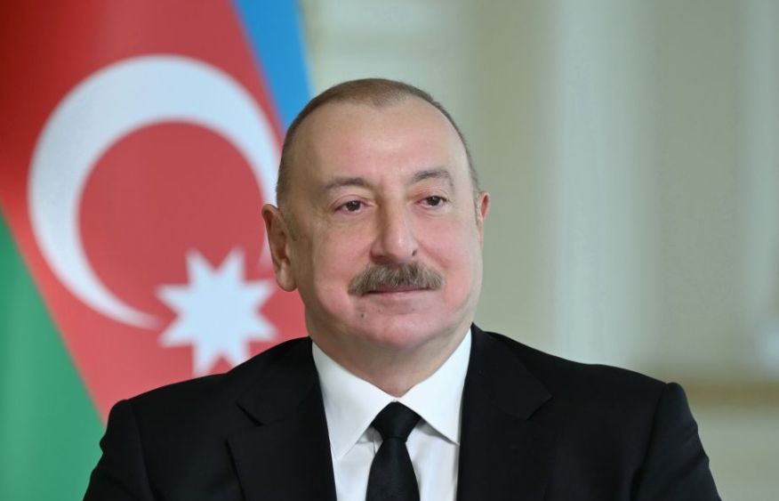 Post shared on President Aliyev's social media account regarding his meeting with Latvian President [VIDEO]