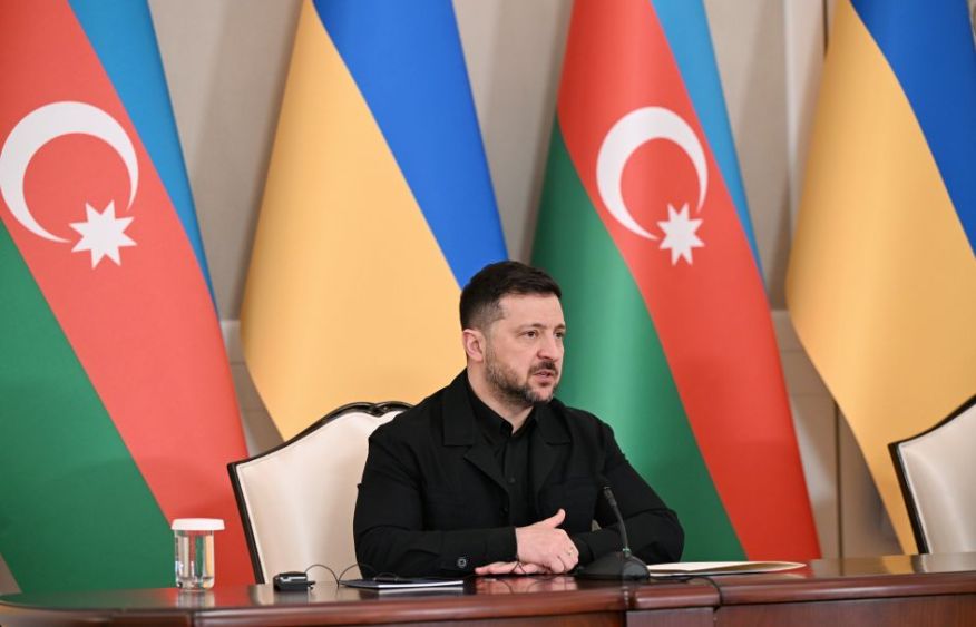 Volodymyr Zelenskyy thanks President Ilham Aliyev for assistance provided to his country