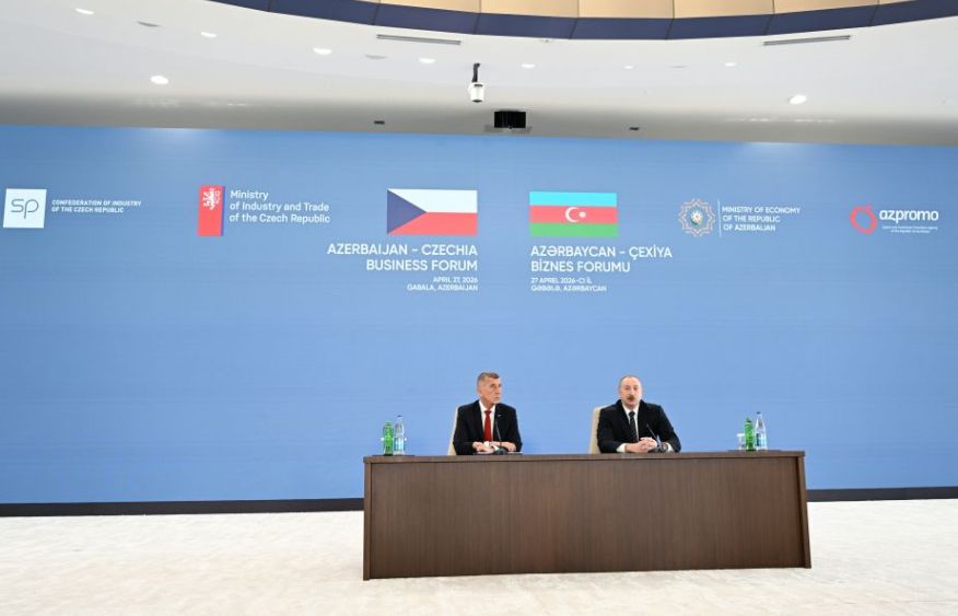 President Ilham Aliyev and Andrej Babiš participate in Azerbaijan-Czech Business Forum