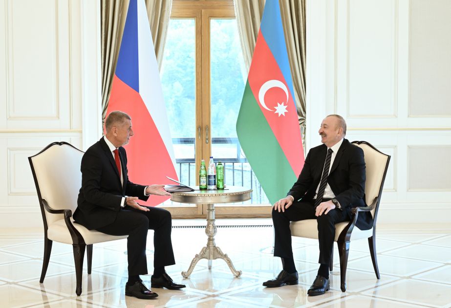 President of Azerbaijan Ilham Aliyev held one-on-one meeting with Prime Minister of the Czech Republic in Gabala [PHOTOS]