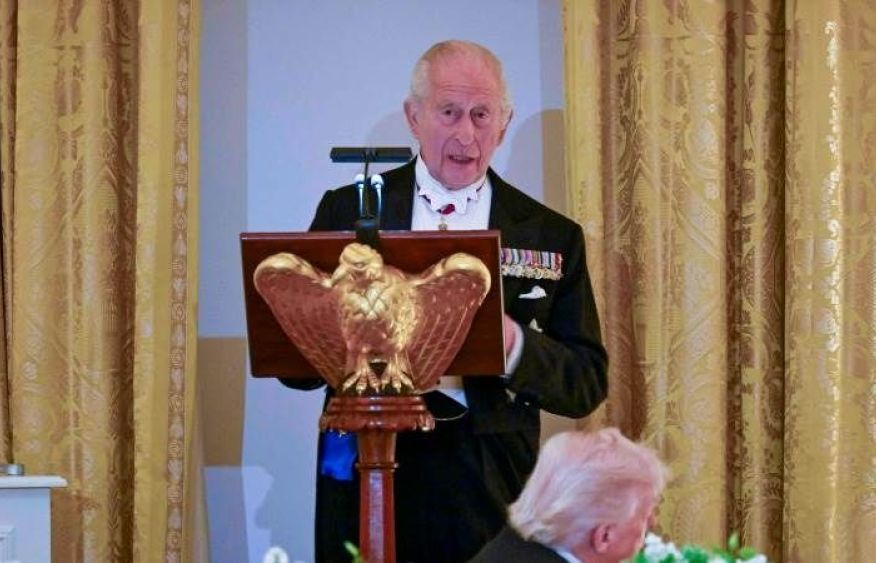 King Charles jokes US would speak French if not for UK