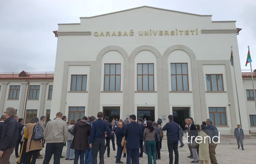 Diplomatic corps visits Karabakh University during trip to liberated territories [PHOTOS]