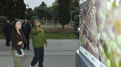 Leyla Aliyeva attends 'In Footsteps of Azerbaijan's Nature' exhibition opening [PHOTOS]