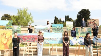 Young artists showcase vibrant art pieces in art competition [PHOTOS]